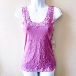 PURPLE Population Lace Tank Top